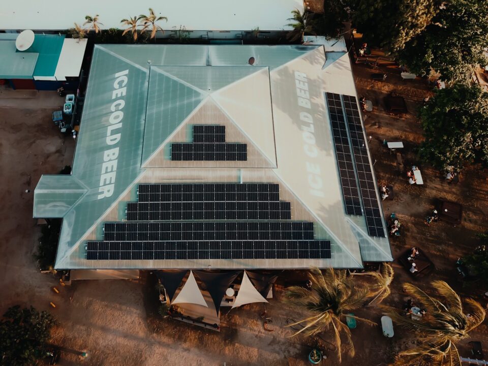Karumba Sunset Tavern with solar panels on roof